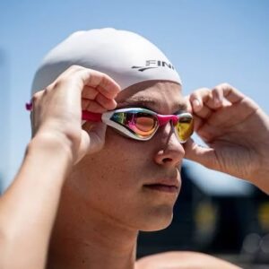 FINIS MACH 1 RACING GOGGLE (Free cap, goggle craying bag & nose pieces) (Kacamata Tanding)