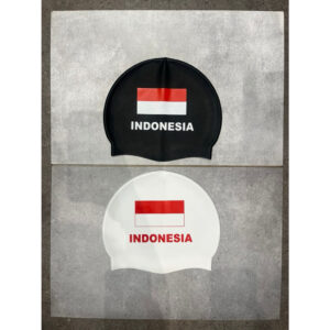 Silicone Swimming Cap INA Flag
