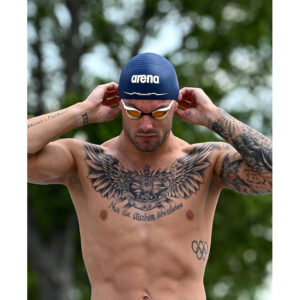 Arena Silicone Racing Swim Cap Men and Women Aquaforce Wave Hydrodynamic Performance Competitive Intensive Swimming