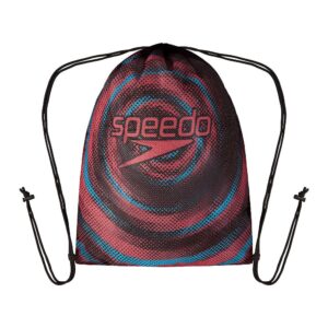 SPEEDO PRINTED MESH BAG RED/BLUE