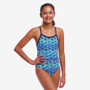 Funkita Single Strap One Piece Girl's 12/Size 28 (Baju Renamh Latihan)