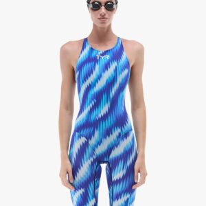 TYR Women's Thresher Cryo Open Back Tech Suit Swimsuit / Baju Tanding