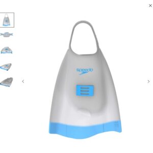 Speedo X DMC Elite Fin White/Blue Atoll (Fin Pendek / Power Fin)